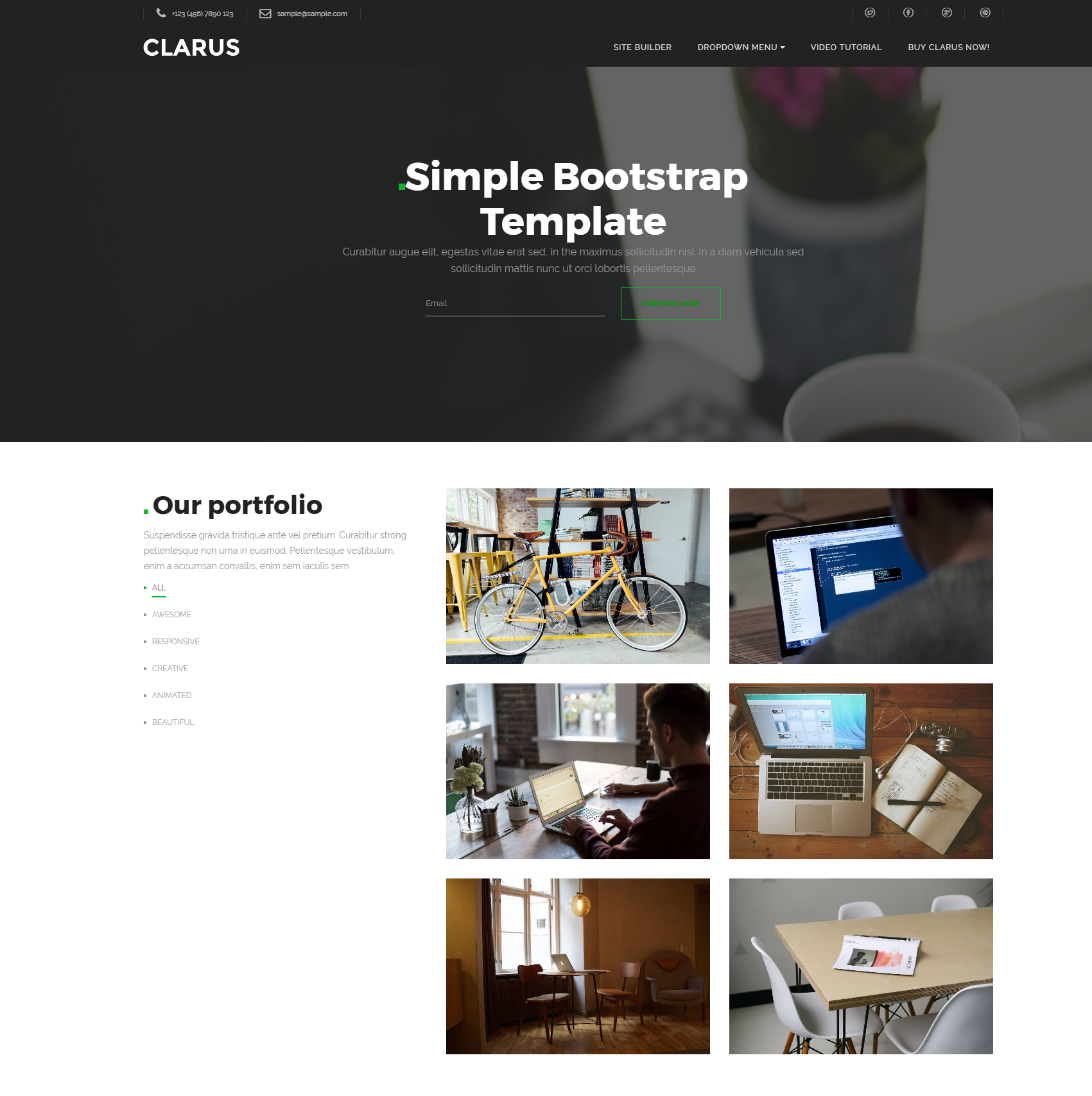 CSS3 Bootstrap Simple Themes