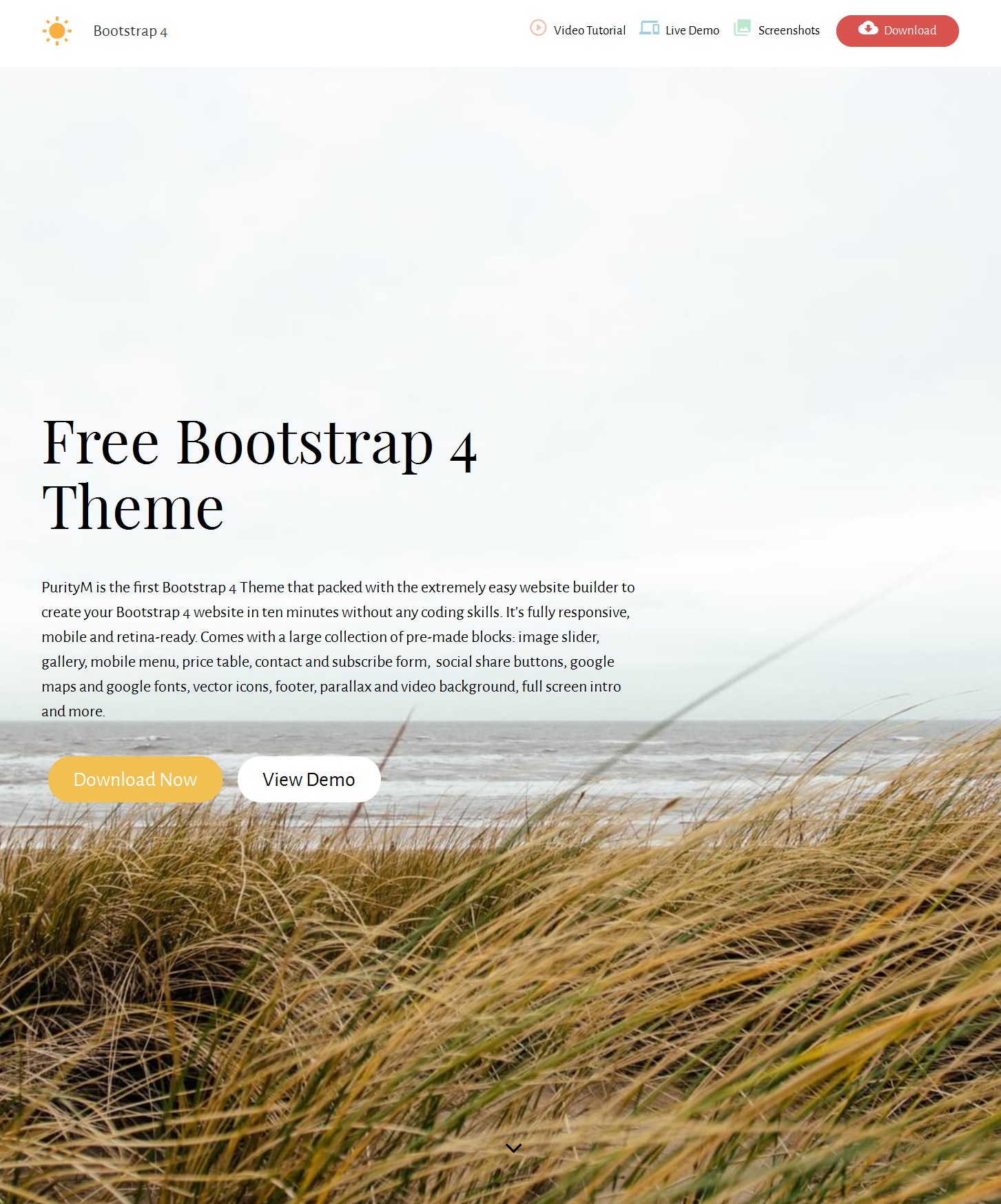 Free Download Bootstrap Landing Page Theme