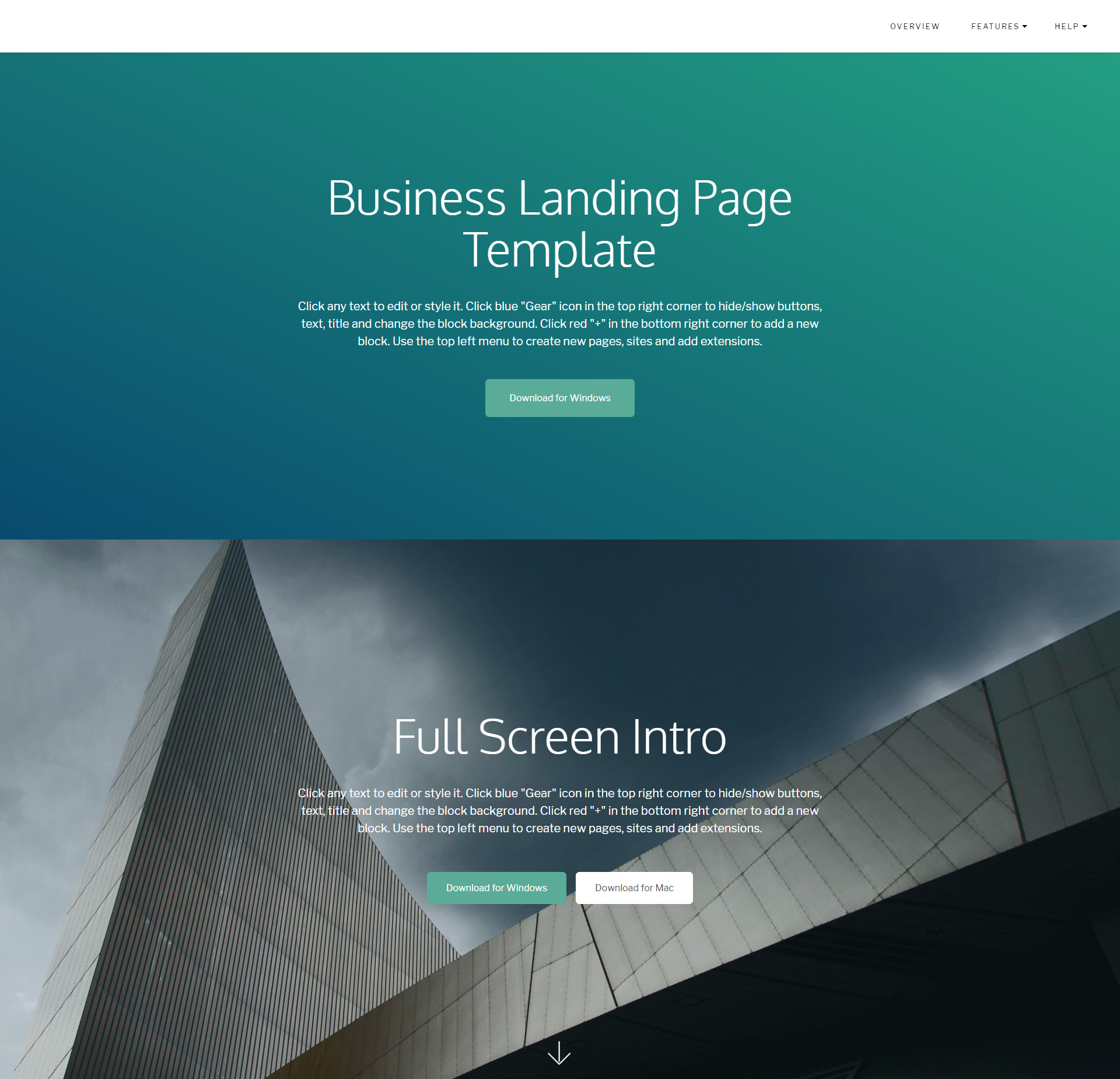 Free Bootstrap Business Landing Page Themes
