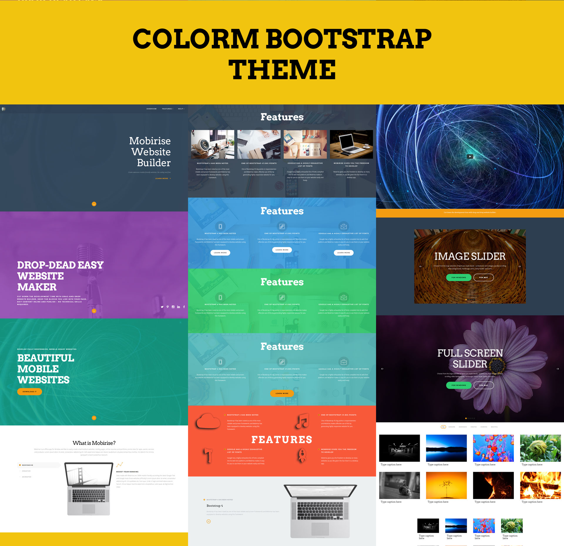 HTML5 Bootstrap ColorM Templates