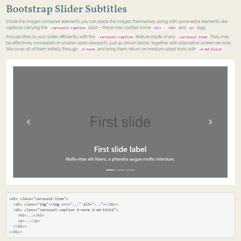  Bootstrap Image Slider Responsive 