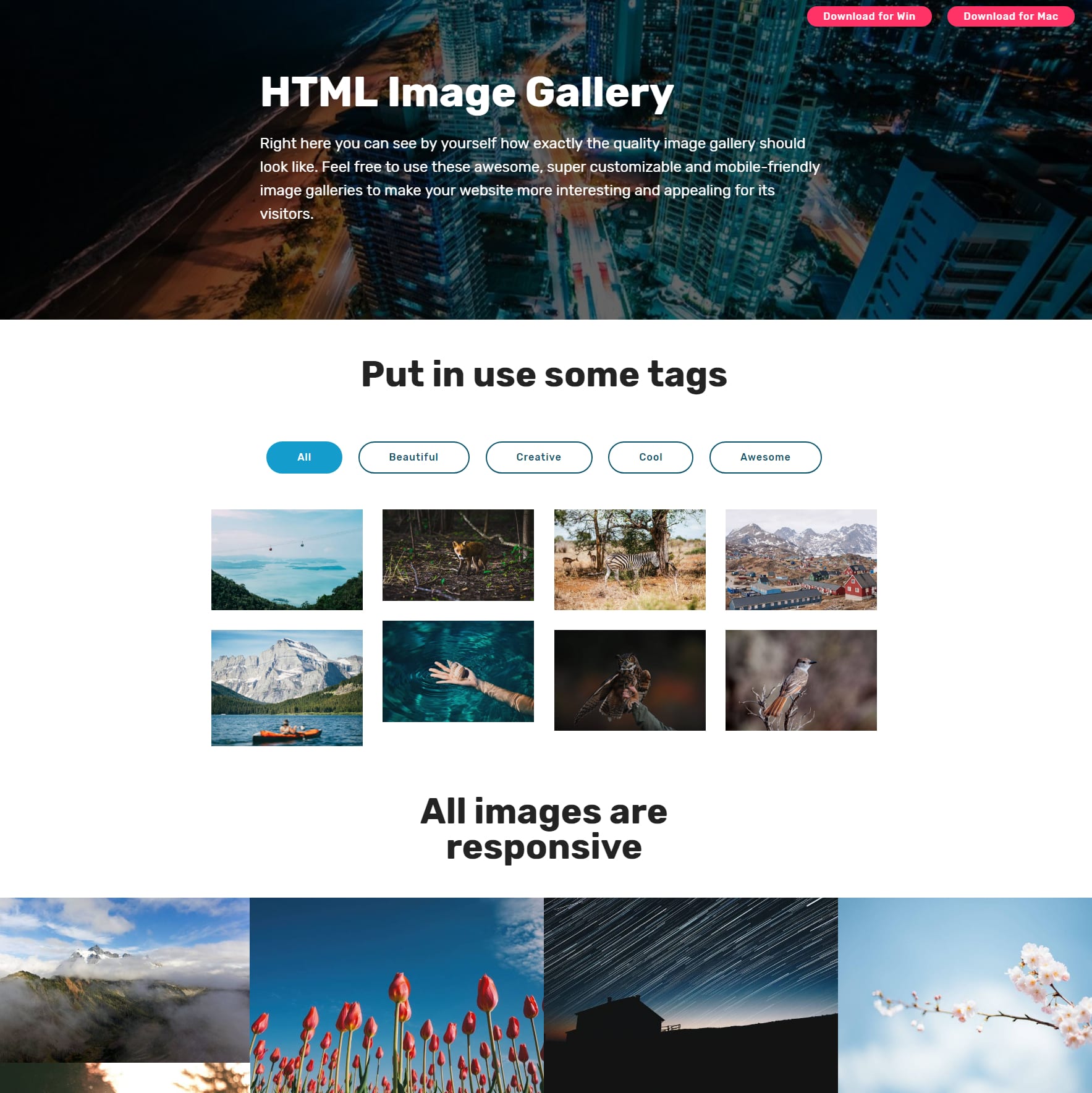 jQuery Bootstrap Photo Gallery