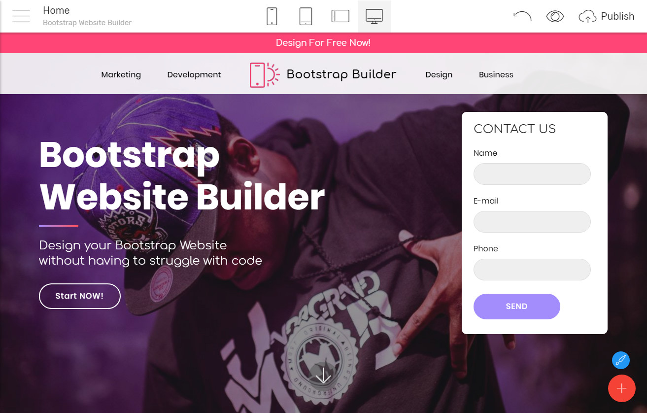 Bootstrap Template Builder